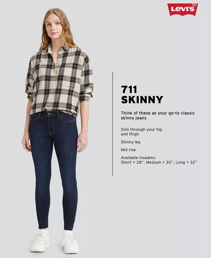 Alfani Levi's Women's 711 Mid Rise Stretch Skinny Jeans Women's Fashion Shoes & Accessories
