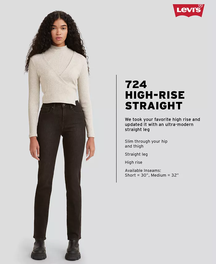 Alfani Levi's Women's 724 Straight-Leg Jeans Women's Fashion Shoes & Accessories