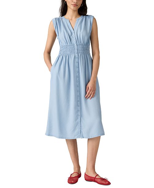 alfani Levi's Women's Bettina Sleeveless Midi Dress Women's Fashion Shoes & Accessories