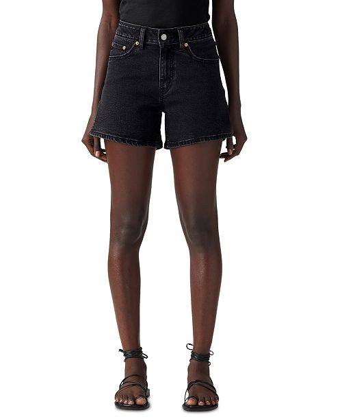 alfani Levi's Women's Mid-Rise A-Line Denim Shorts Women's Fashion Shoes & Accessories