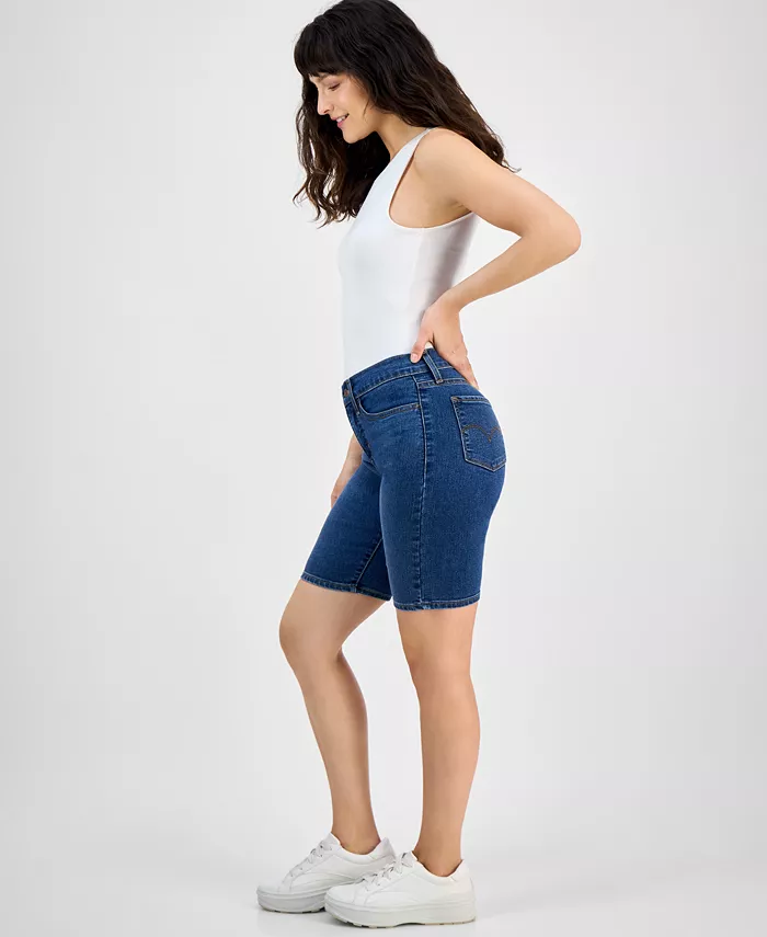 Alfani Levi's Women's Mid-Rise Shaping Bermuda Shorts Women's Fashion Shoes & Accessories