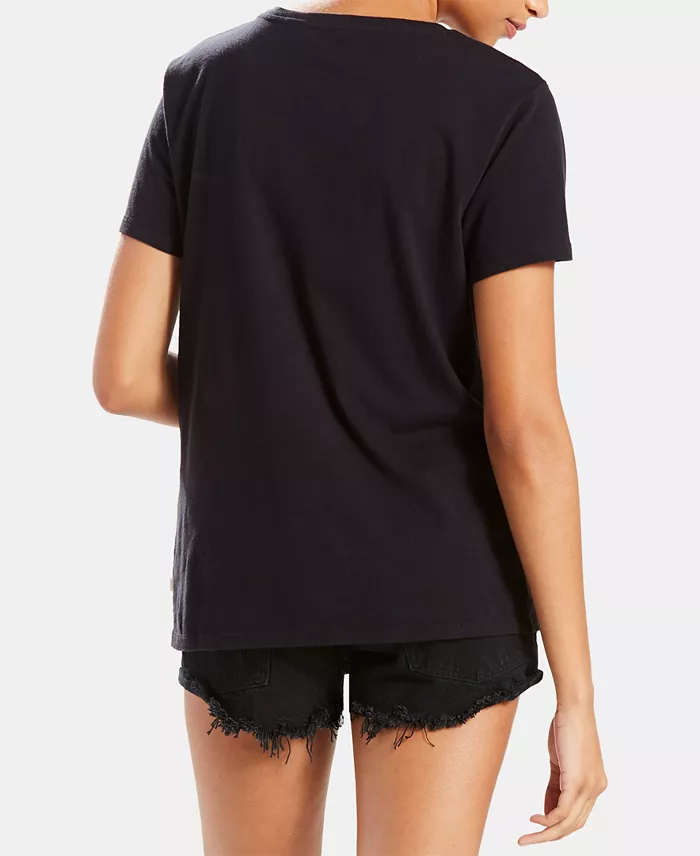 Alfani Levi's Women's Perfect Graphic Logo Cotton T-shirt Women's Fashion Shoes & Accessories