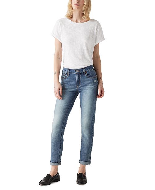 alfani Levi's Women's Relaxed Boyfriend Tapered-Leg Jeans Women's Fashion Shoes & Accessories