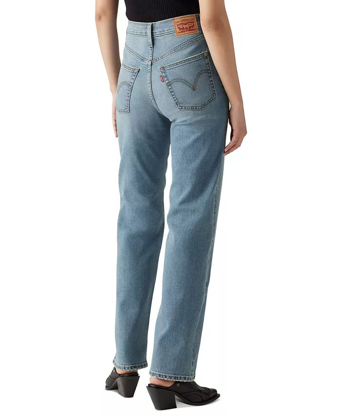 Alfani Levi's Women's Ribcage High-Rise Straight-Leg Jeans Women's Fashion Shoes & Accessories