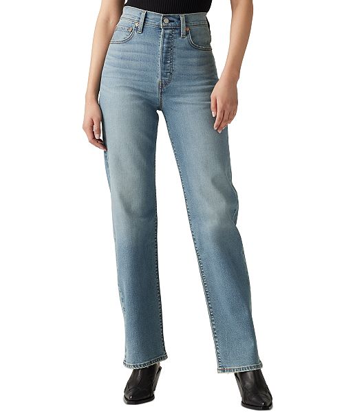 alfani Levi's Women's Ribcage High-Rise Straight-Leg Jeans Women's Fashion Shoes & Accessories