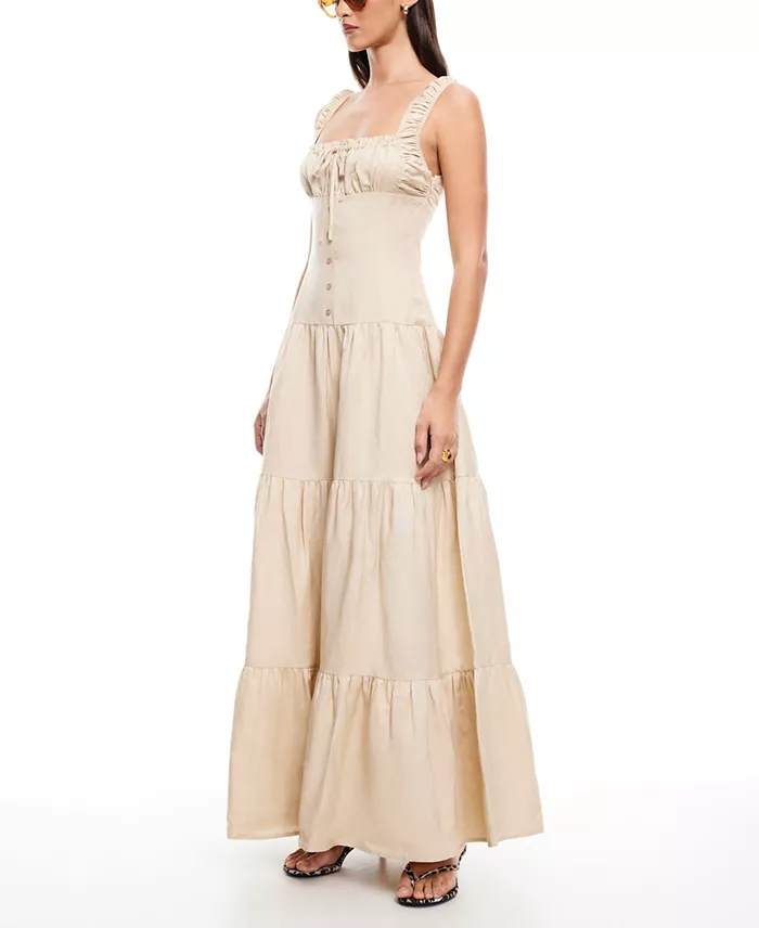 Alfani Lioness Women's Heart-Shaped Maxi Dress Women's Fashion Shoes & Accessories