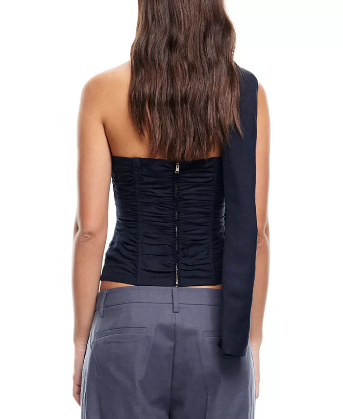 Alfani Lioness Women's Island Ruched Scarf-Trim Tube Top Women's Fashion Shoes & Accessories