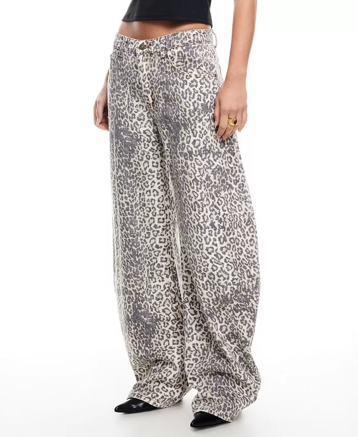 Alfani Lioness Women's Leopard-Print Horseshoe Jeans Women's Fashion Shoes & Accessories