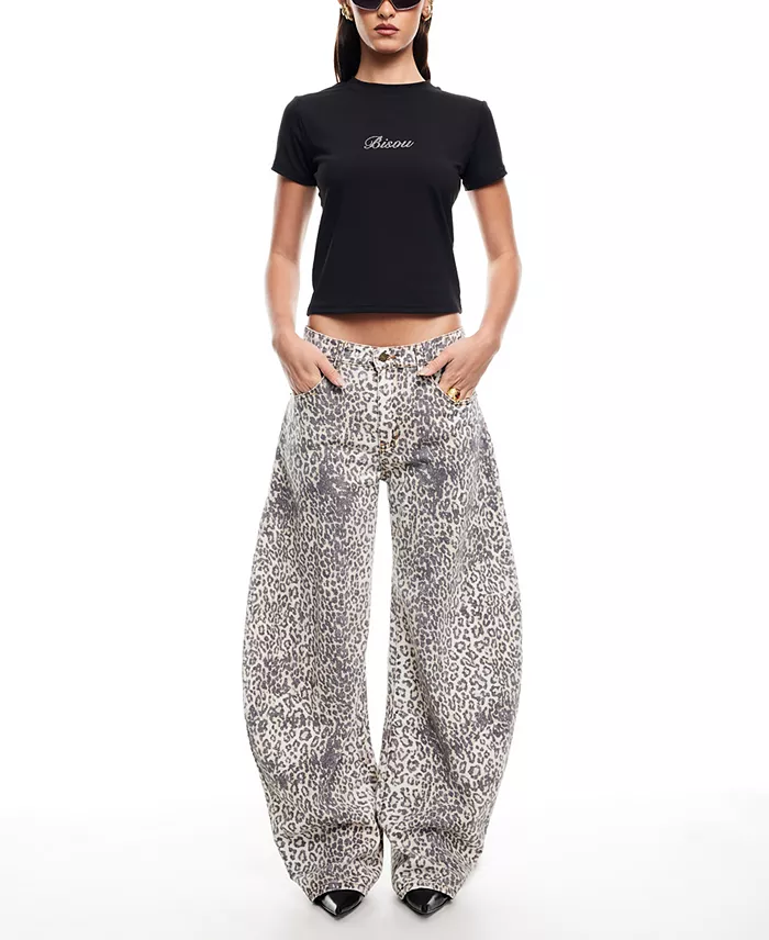 Alfani Lioness Women's Leopard-Print Horseshoe Jeans Women's Fashion Shoes & Accessories