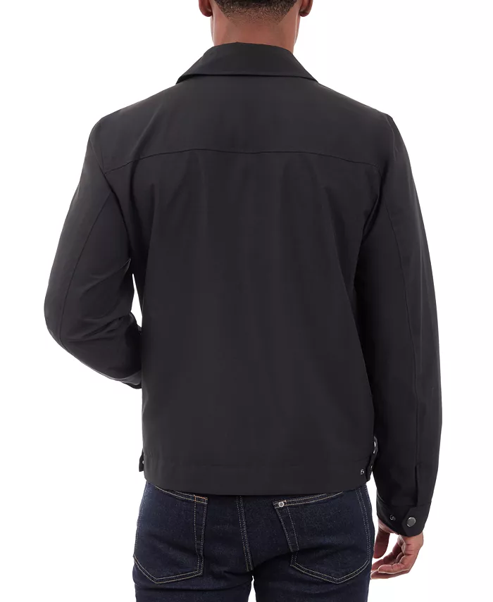 Alfani London Fog Men's Hipster Stretch Water-Resistant Full-Zip Jacket Men's Fashion & Accessories