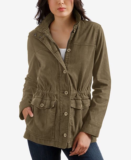 alfani Lucky Brand Cargo Jacket Women's Fashion Shoes & Accessories