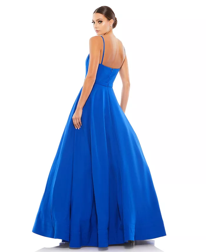 Alfani Mac Duggal Women's Ieena Classic A-Line V-Neck Ballgown Women's Fashion Shoes & Accessories