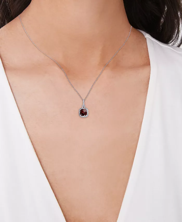 Alfani Macy's Blue Topaz (3-1/10 Ct. T.w.) & Diamond Accent Sterling Silver 18" Pendant Necklace And Stud Earrings Set Jewelry & Watches