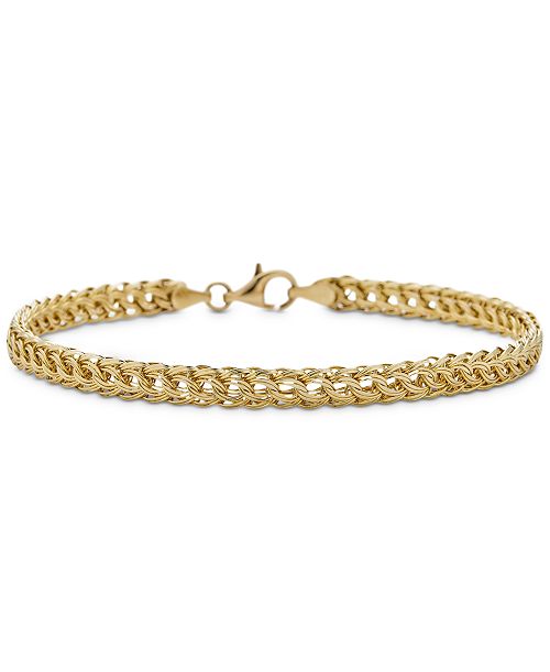 alfani Macy's Circle Braided Bracelet in 14k Gold Jewelry & Watches
