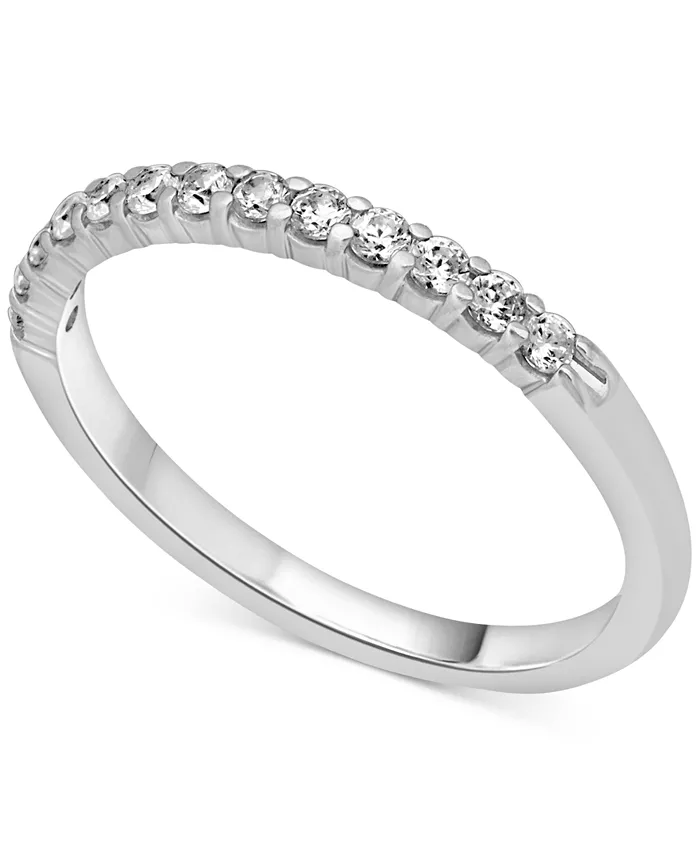 Alfani Macy's Diamond Band (1/4 Ct. T.w.) In 14k White Yellow Or Rose Gold Jewelry & Watches