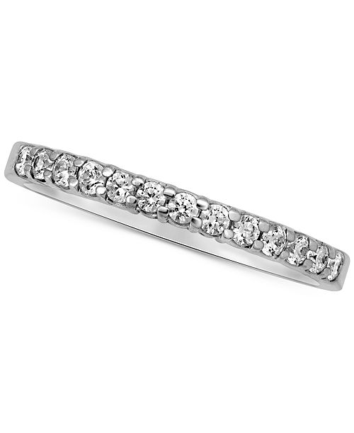 alfani Macy's Diamond Band (1/4 ct. t.w.) in 14k White Yellow or Rose Gold Jewelry & Watches