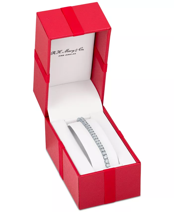 Alfani Macy's Diamond Tennis Bracelet (1 Ct. T.w.) In Sterling Silver 14k Gold-Plated Sterling Silver Or 14k Rose Gold-Plated Sterling Silver Jewelry & Watches