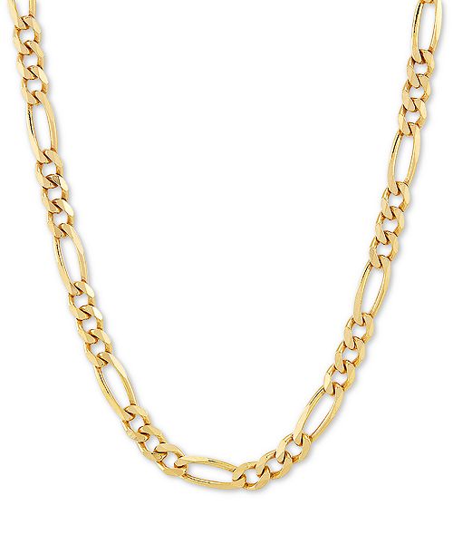 Macy's Figaro Link Chain 18" Necklace (4-1/3mm) in 18k Gold-Plated Sterling Silver Jewelry & Watches
