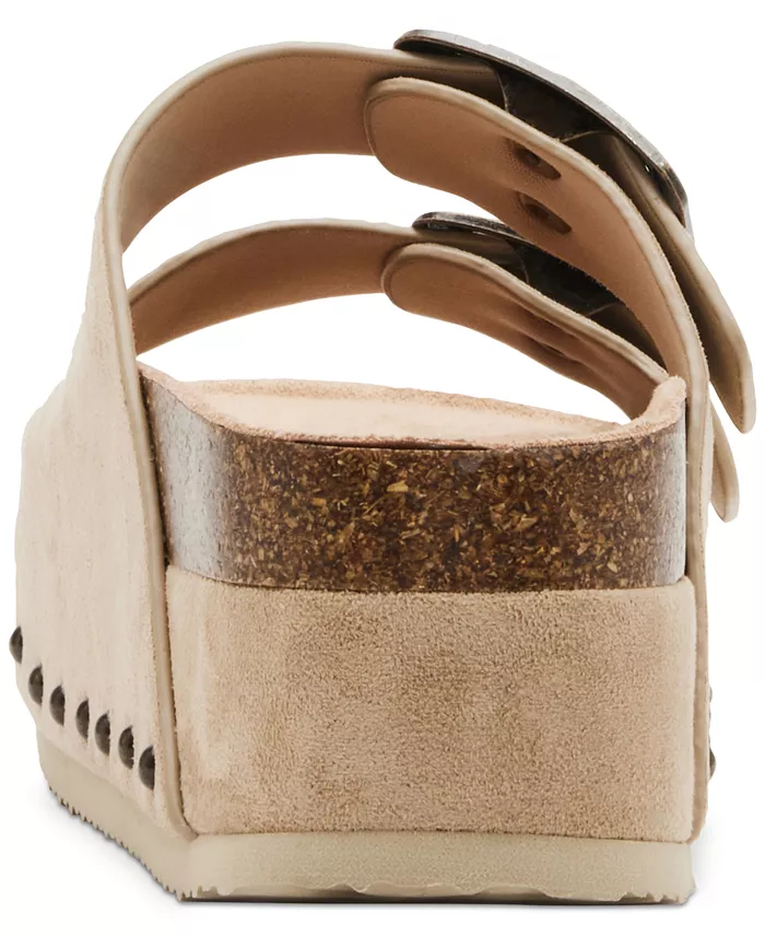 Alfani Madden Girl Babes Double-Strap Flatform Footbed Sandals Women's Fashion Shoes & Accessories
