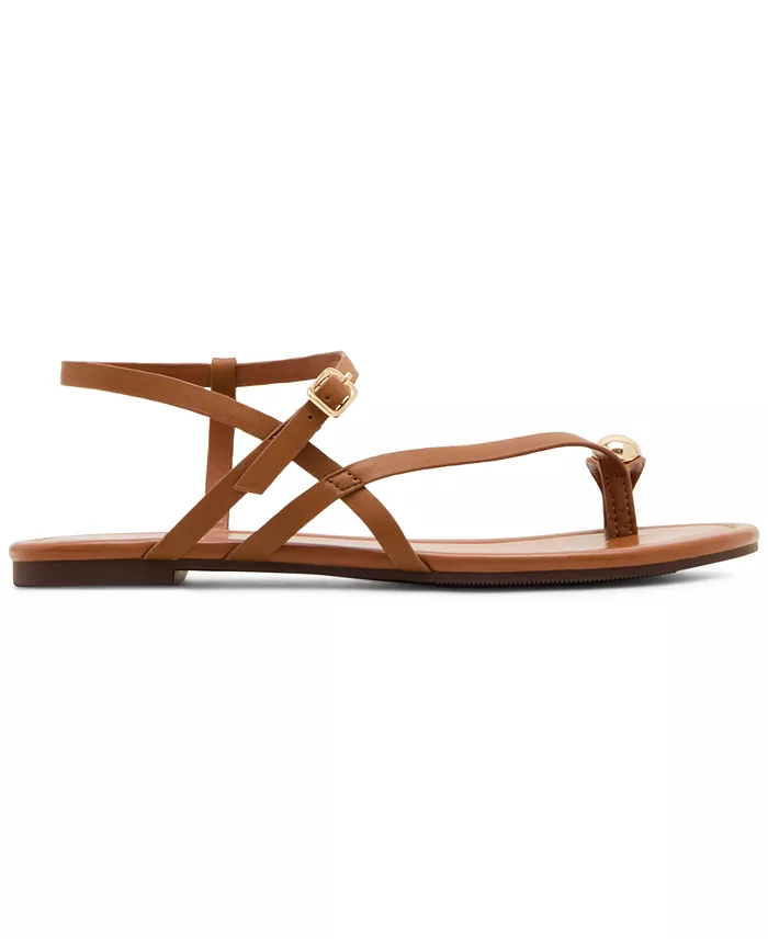 Alfani Madden Girl Treasure Strappy Embellished Flat Sandals Women's Fashion Shoes & Accessories