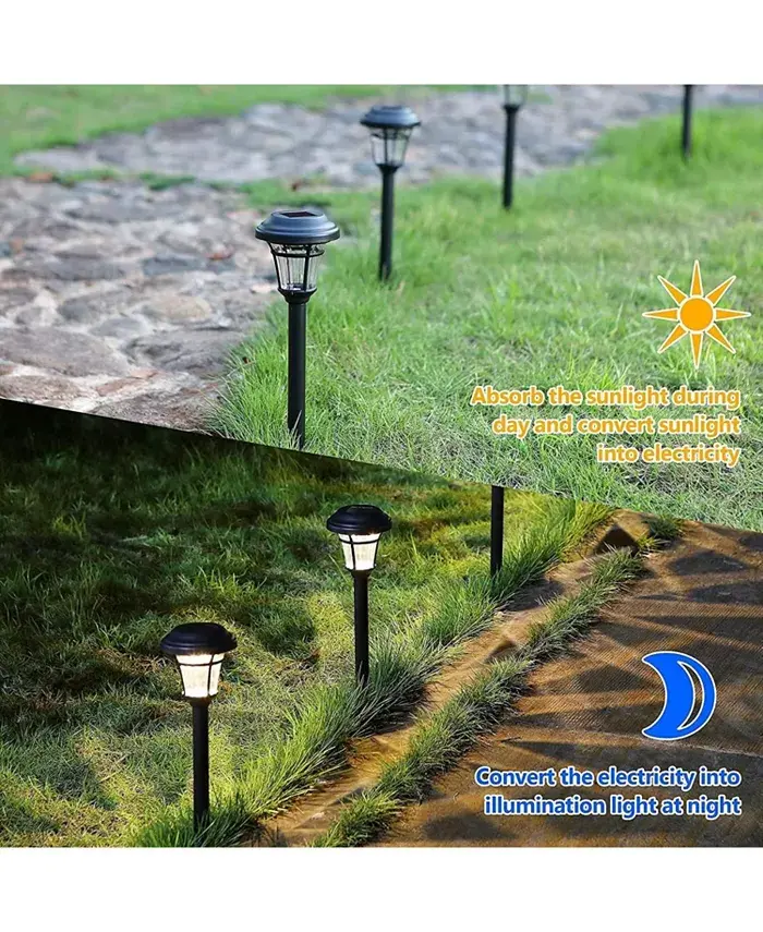 Alfani MAGGIFT 6-Pack Waterproof Solar Path Lights For Outdoor Spaces Furniture