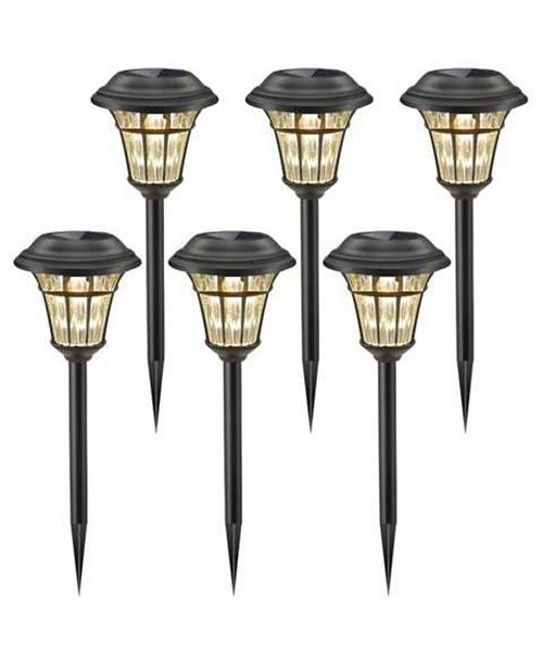alfani MAGGIFT 6-Pack Waterproof Solar Path Lights for Outdoor Spaces Furniture