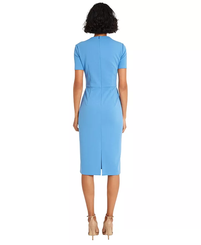 Alfani Maggy London Women's Shirred-Shoulder Sheath Dress Women's Fashion Shoes & Accessories
