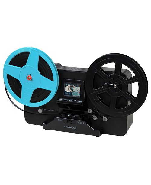 alfani Magnasonic Super 8/8mm Film Scanner Converts Film into Digital Video Vibrant 2.3" Screen Digitize and View 3" 5" and 7" Super 8/8mm Movie Reels (FS81) Electronics