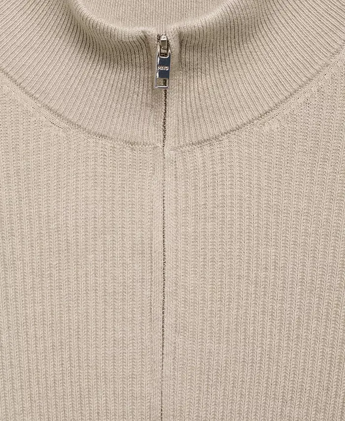 Alfani MANGO Men's Slim-Fit Quarter-Zip Knit Sweater Men's Fashion & Accessories