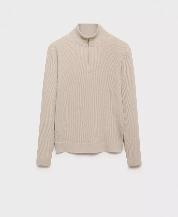 Alfani MANGO Men's Slim-Fit Quarter-Zip Knit Sweater Men's Fashion & Accessories