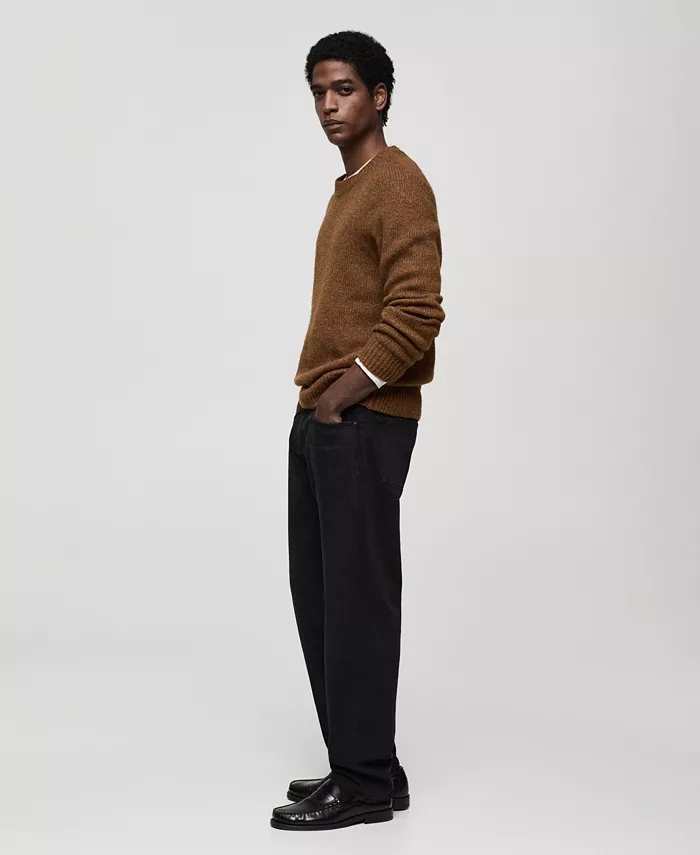 Alfani MANGO Men's Slim-Fit Wool-Blend Knit Sweater Men's Fashion & Accessories