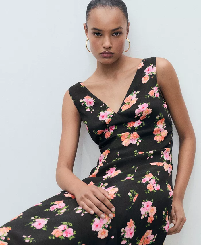 Alfani MANGO Women's Floral Midi Dress Women's Fashion Shoes & Accessories