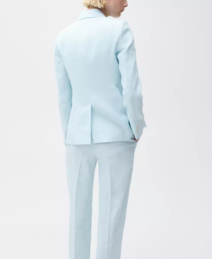 Alfani MANGO Women's Linen Suit Jacket Women's Fashion Shoes & Accessories