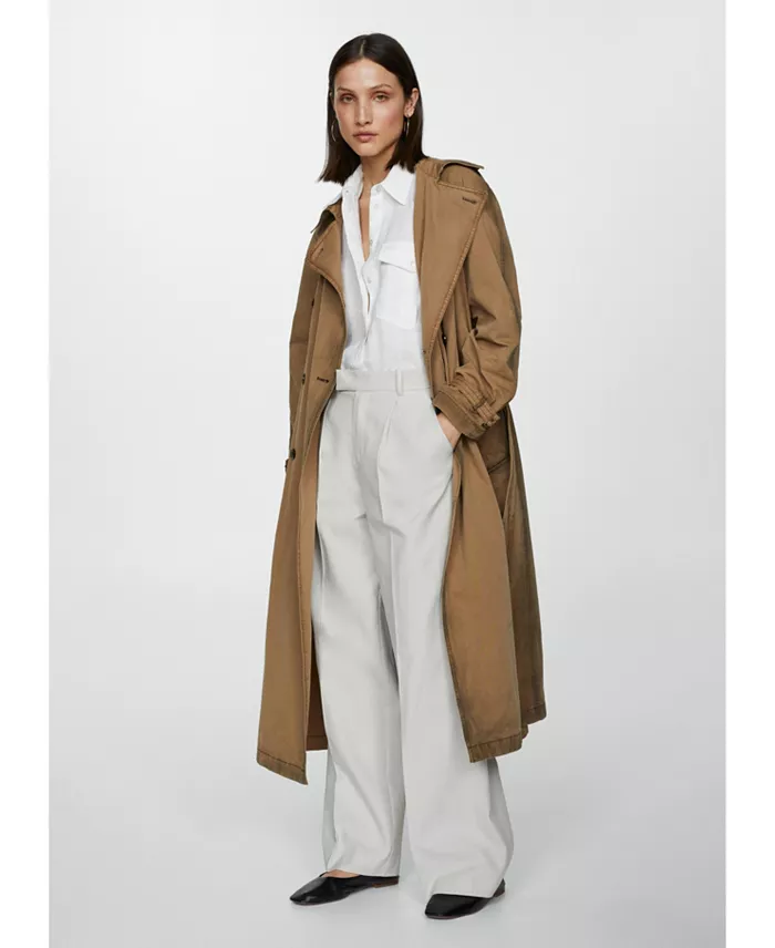 Alfani MANGO Women's Pocket Linen Shirt Women's Fashion Shoes & Accessories