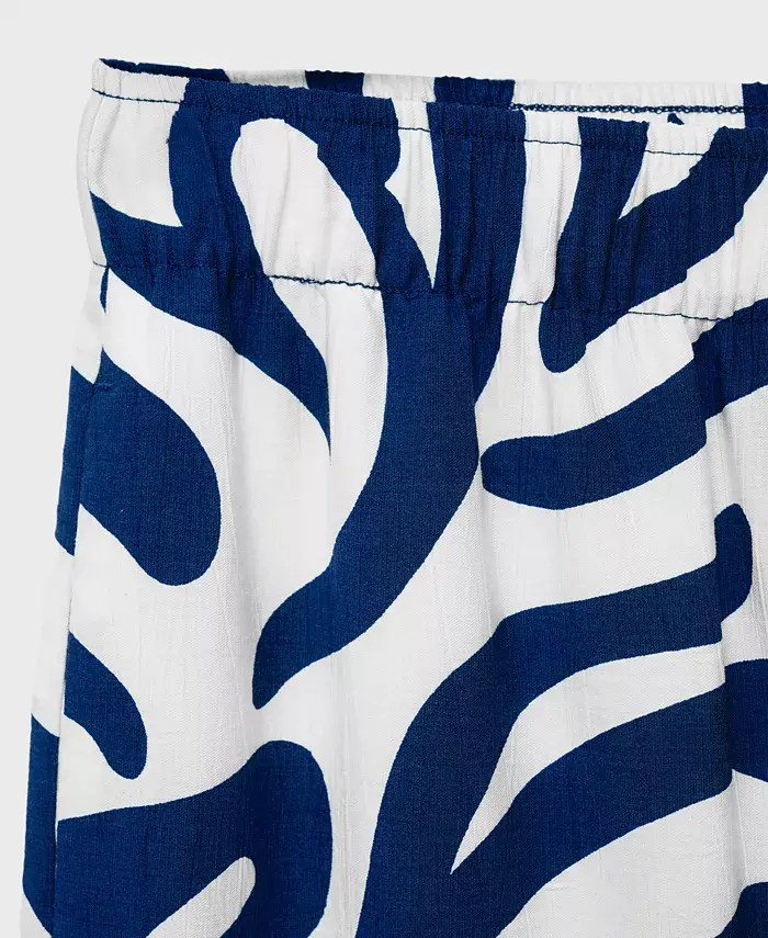 Alfani MANGO Women's Printed Culotte Pants Women's Fashion Shoes & Accessories
