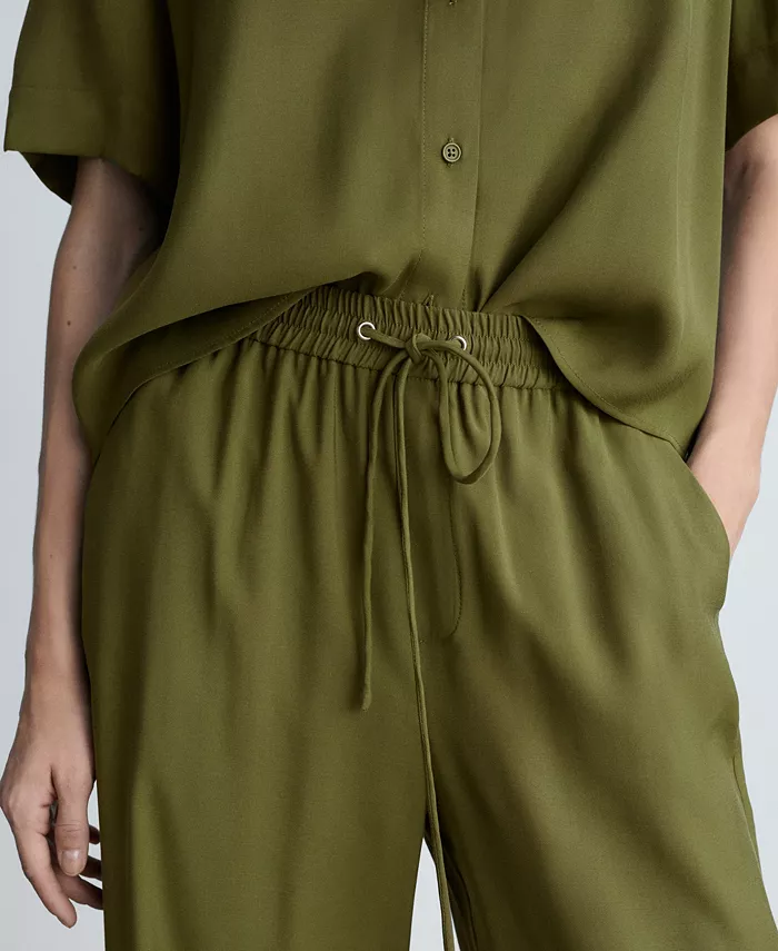 Alfani MANGO Women's Straight Suit Pants Women's Fashion Shoes & Accessories