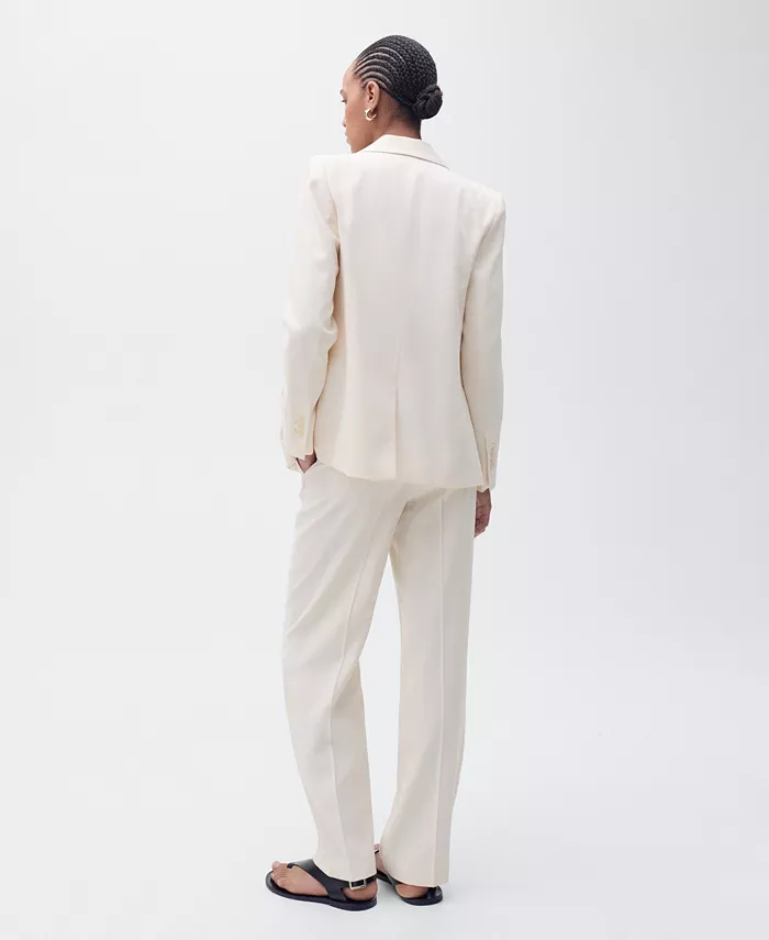 Alfani MANGO Women's Straight Suit Trouser Pants Women's Fashion Shoes & Accessories