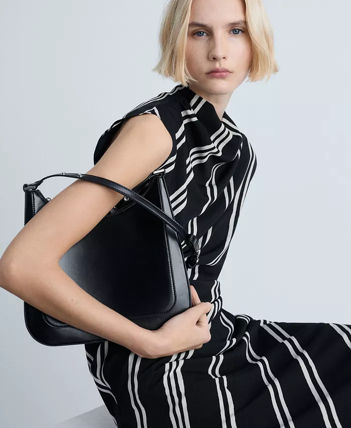 Alfani MANGO Women's Striped Print Midi Dress Women's Fashion Shoes & Accessories