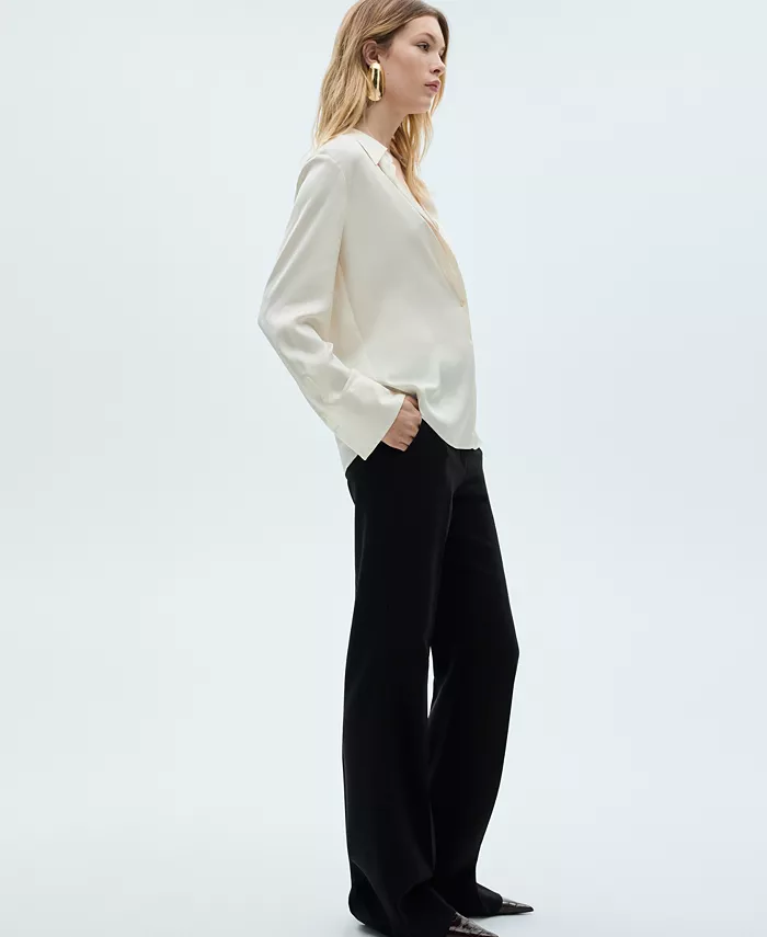 Alfani MANGO Women's Wide Leg Suit Pants Women's Fashion Shoes & Accessories