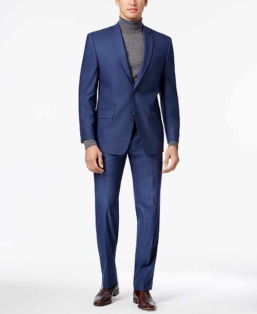 alfani Marc New York by Andrew Marc Men's Modern-Fit Suit Men's Fashion & Accessories