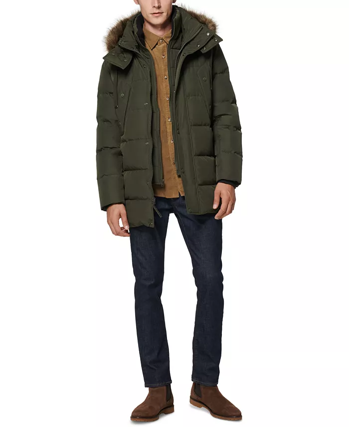 Alfani Marc New York Men's Gattaca Down Parka Coat Men's Fashion & Accessories