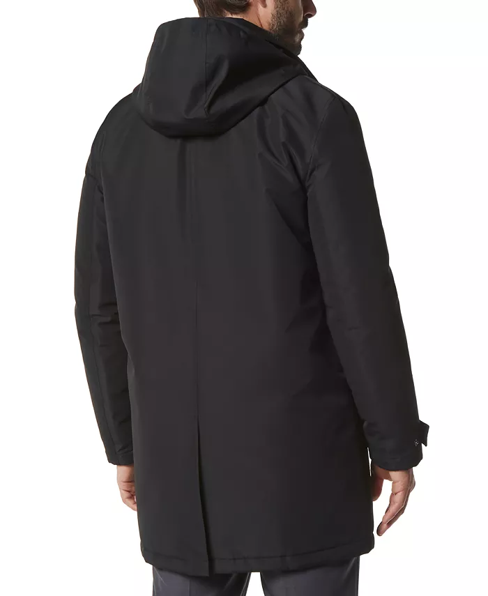 Alfani Marc New York Men's Merrimack City Rain Topper With Removable Hood Men's Fashion & Accessories