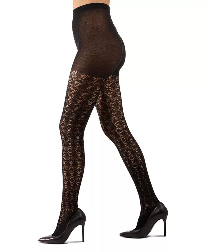 Alfani MeMoi Women's Textured Cotton Rich Inverted Crochet Fashion Tights MTF08952 Women's Fashion Shoes & Accessories