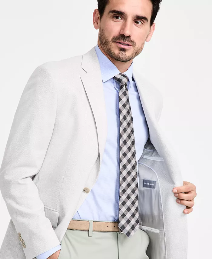 Alfani Michael Kors Men's Classic-Fit Herringbone Sport Coat Men's Fashion & Accessories
