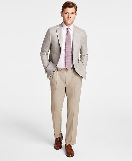 alfani Michael Kors Men's Classic Fit Herringbone Woven Sport Coat Men's Fashion & Accessories