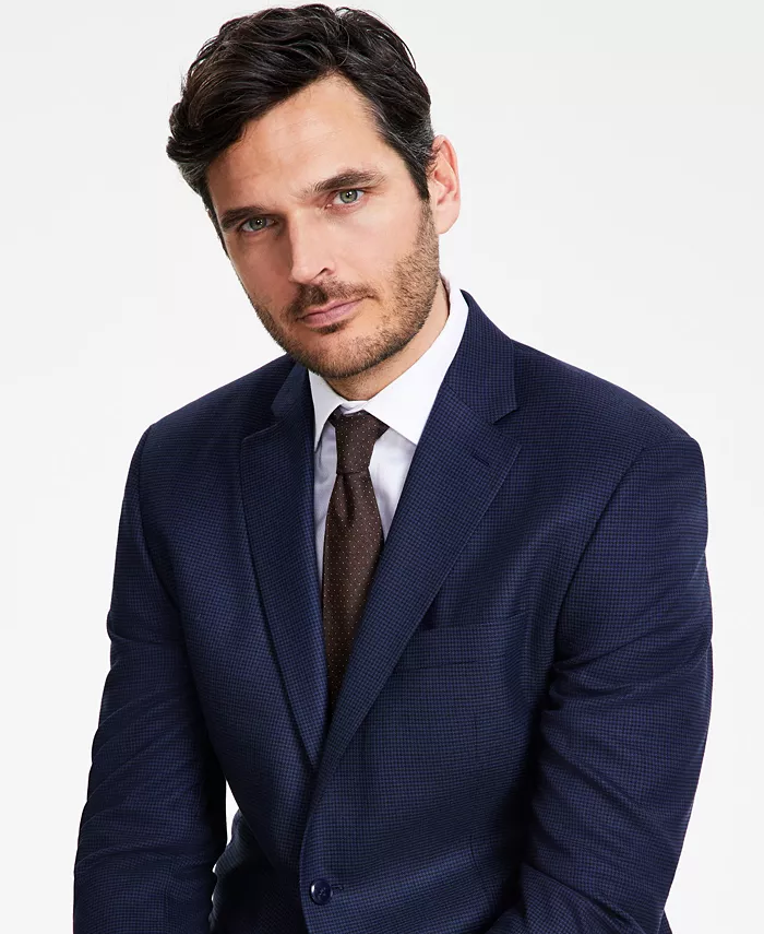 Alfani Michael Kors Men's Classic-Fit Houndstooth Sport Coat Men's Fashion & Accessories