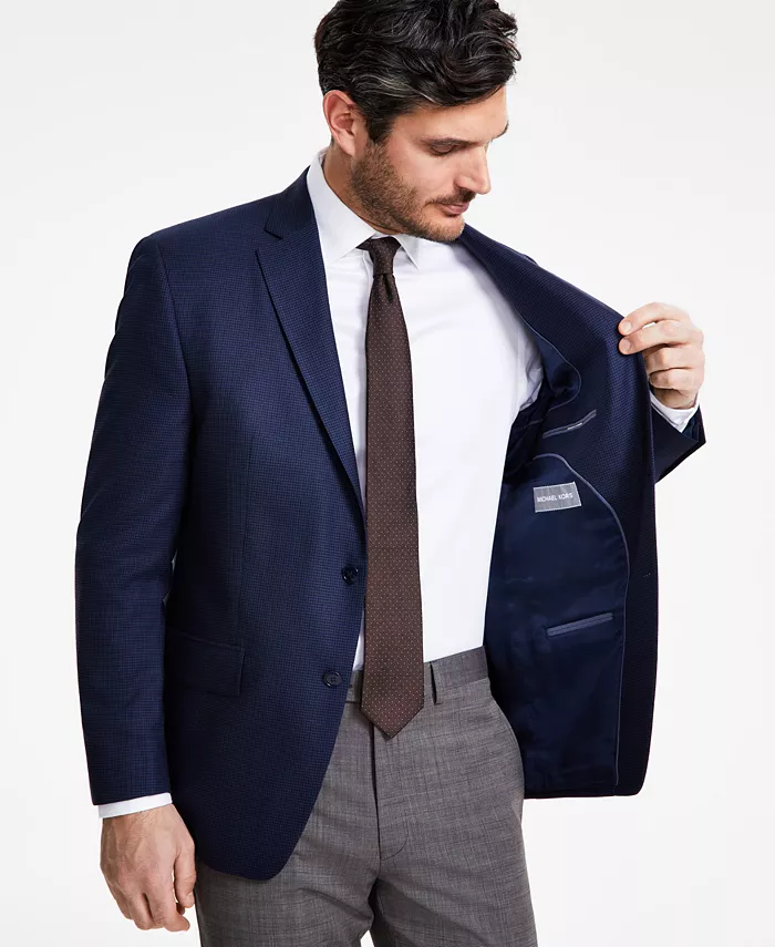 Alfani Michael Kors Men's Classic-Fit Houndstooth Sport Coat Men's Fashion & Accessories