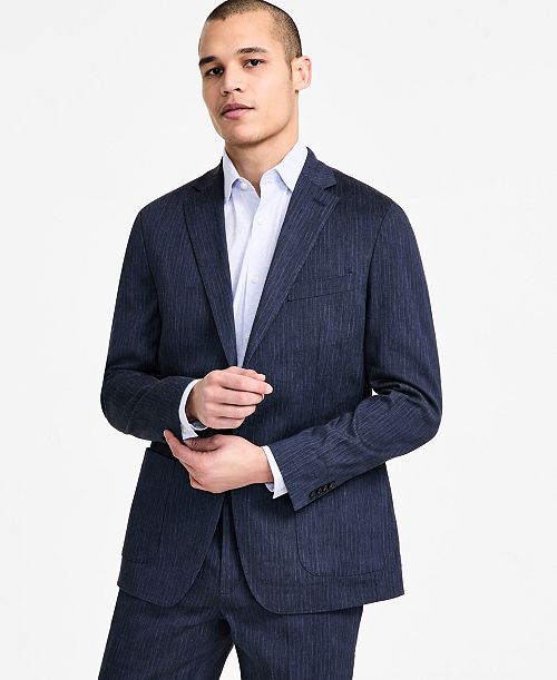 alfani Michael Kors Men's Classic Fit Linen Suit Jacket Men's Fashion & Accessories