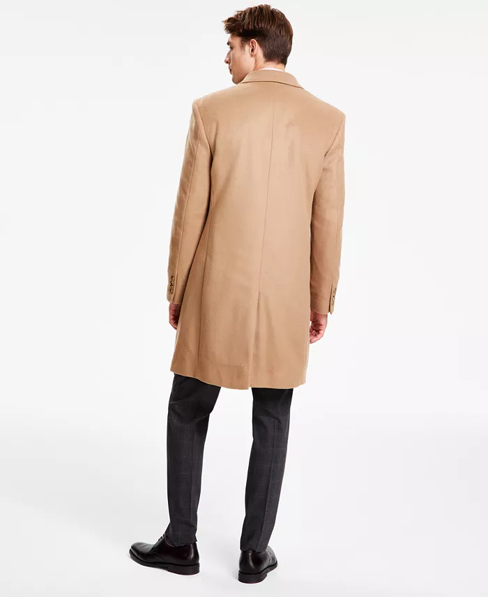 Alfani Michael Kors Men's Classic Fit Luxury Wool Cashmere Blend Overcoats Men's Fashion & Accessories