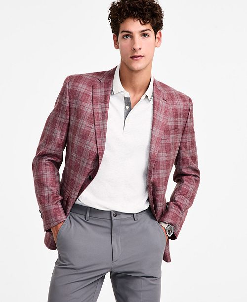 alfani Michael Kors Men's Classic-Fit Wool Blend Sport Coat Men's Fashion & Accessories